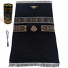 Muslim Prayer Rug & Beads Gift Set