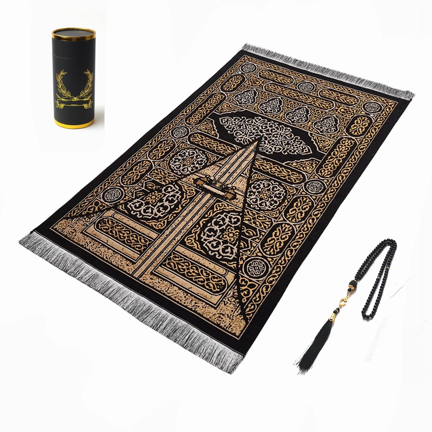 Gift Box Muslim Prayer Rug with Free Tasbih