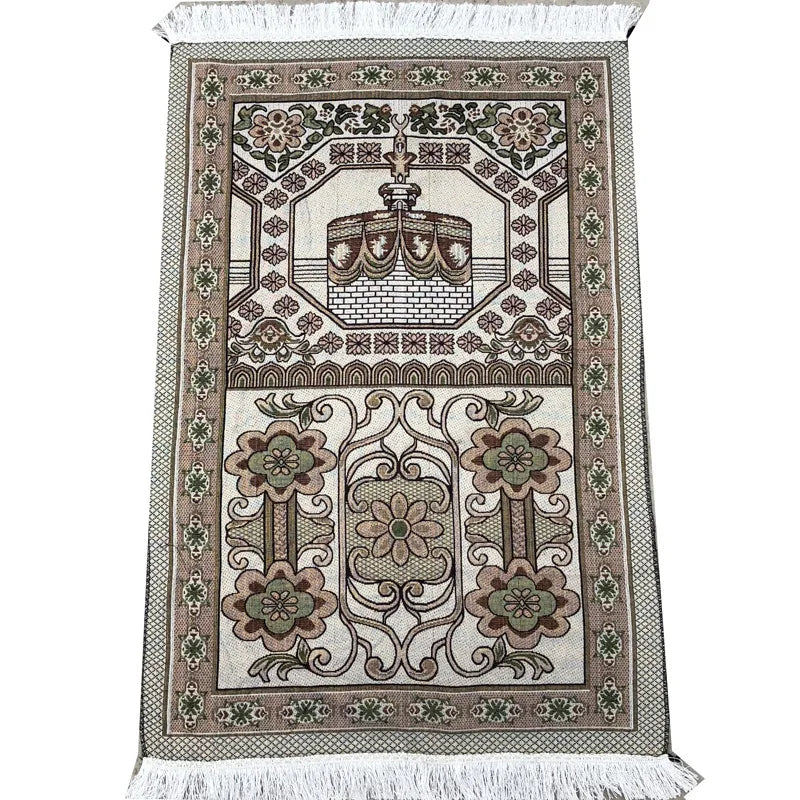 Muslim Prayer Rug Islamic Braided Carpet Mat