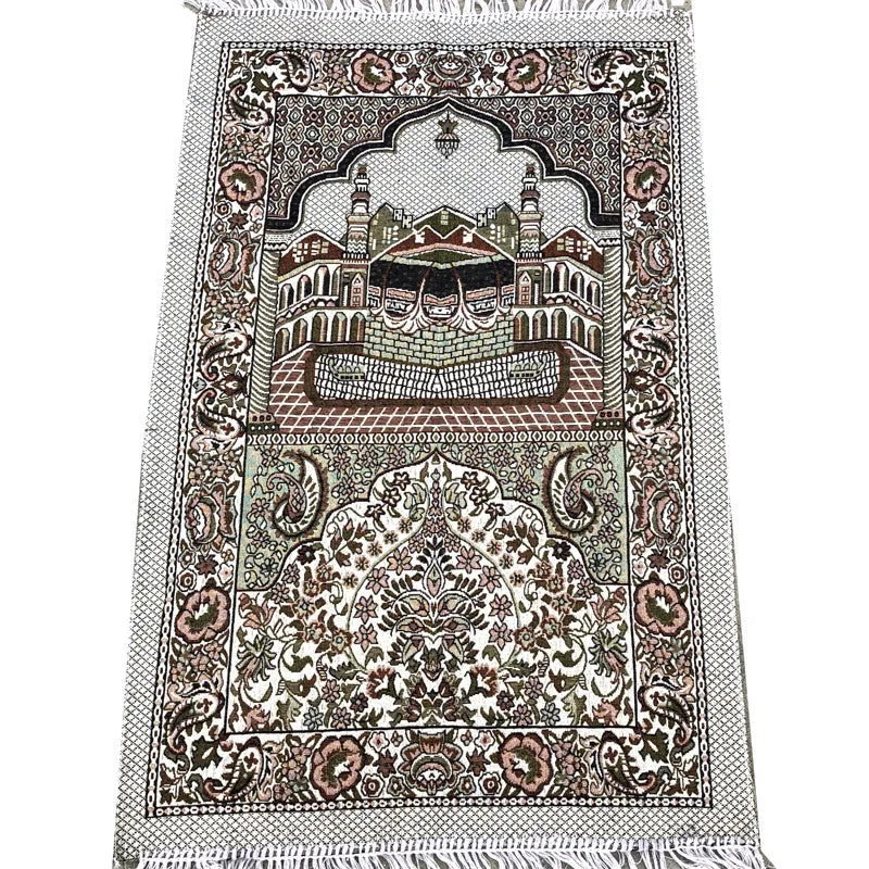 Muslim Prayer Rug Islamic Braided Carpet Mat