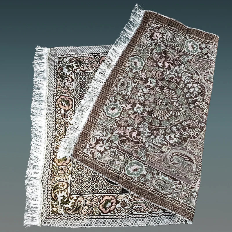 Muslim Prayer Rug Islamic Braided Carpet Mat