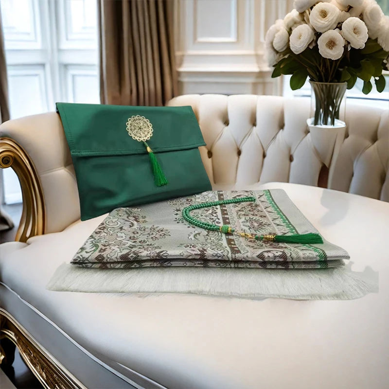 3-Piece Muslim Prayer Mat Set