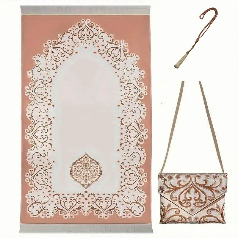 3-Piece Muslim Prayer Mat Set