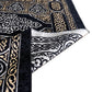 Turkish Black Chenille Muslim Prayer Rug