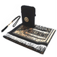 Turkish Black Chenille Muslim Prayer Rug
