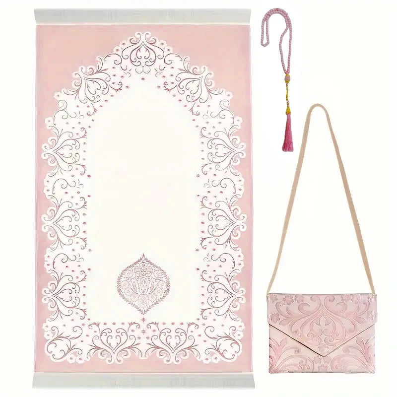 3-Piece Muslim Prayer Mat Set