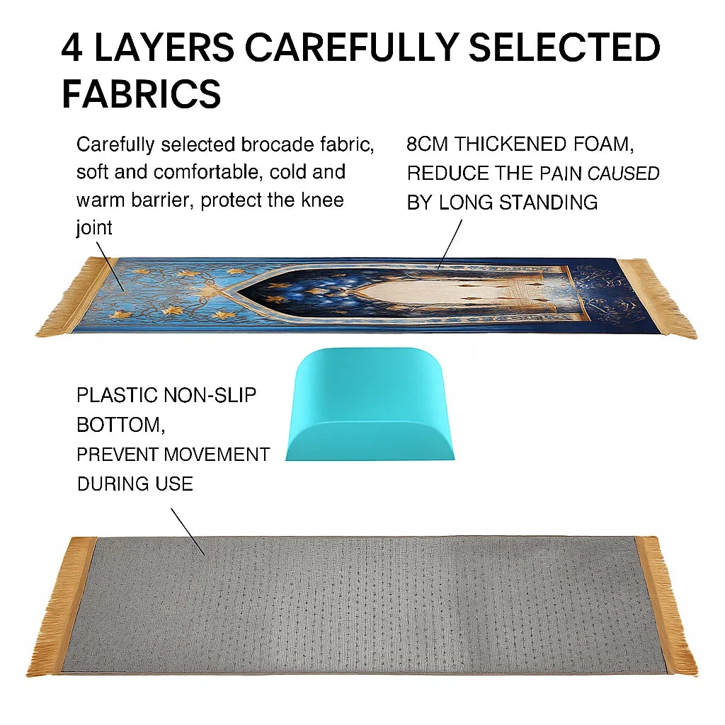 Vintage Pattern Muslim Prayer Rug