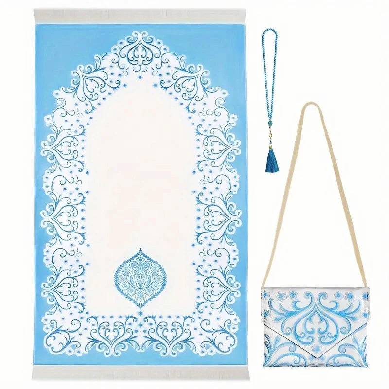 3-Piece Muslim Prayer Mat Set