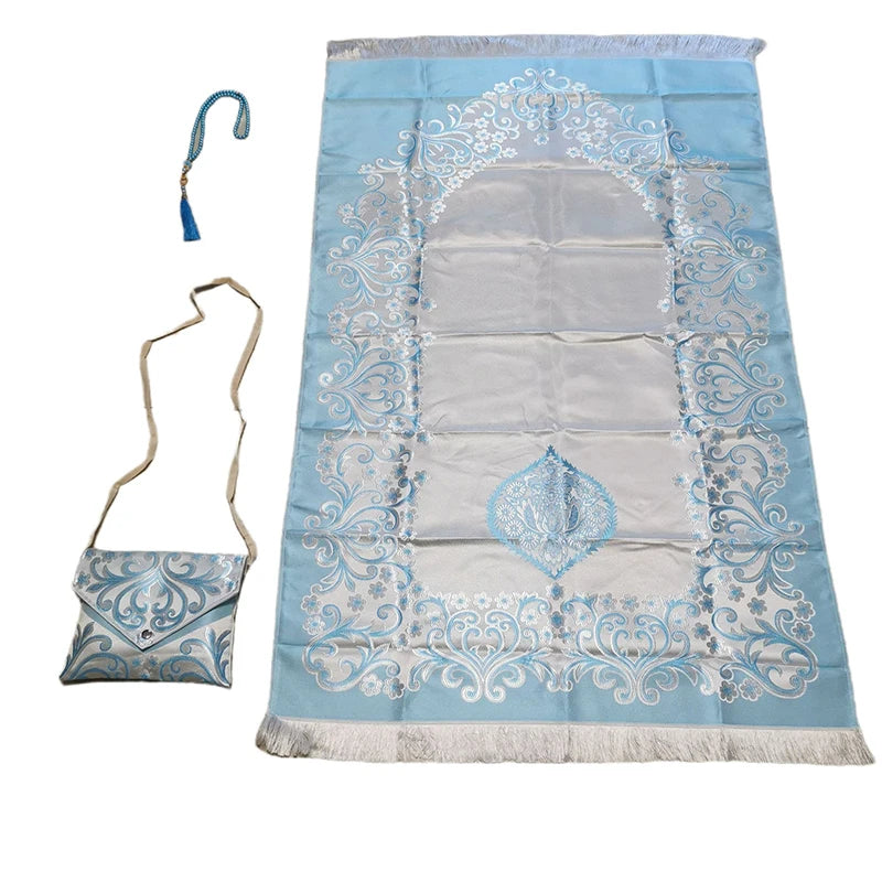 3-Piece Muslim Prayer Mat Set