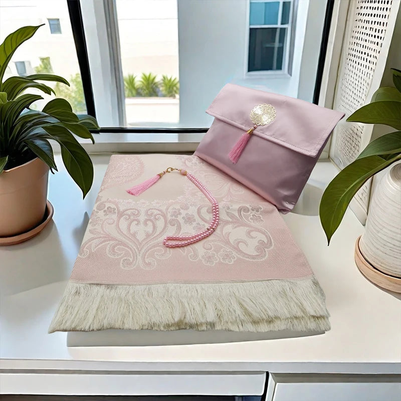 3-Piece Muslim Prayer Mat Set