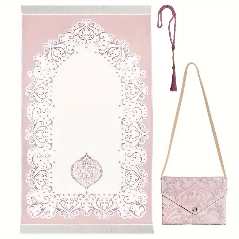 3-Piece Muslim Prayer Mat Set